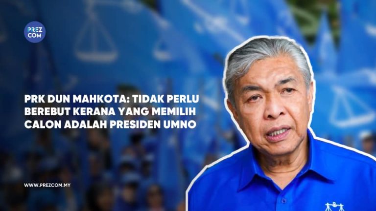 PRK DUN Mahkota. Tak Perlu Berebut, Yang Pilih Calon Adalah Presiden Umno.