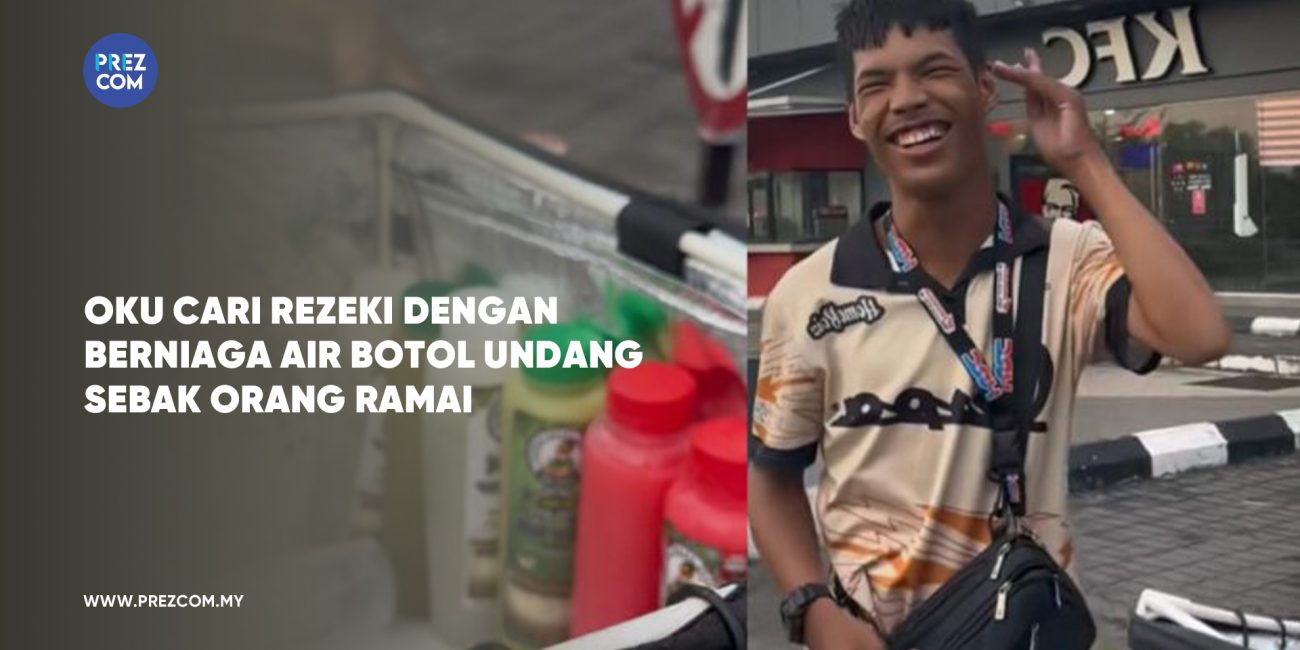 OKU Mencari Rezeki Dengan Berniaga Air Botol Mengundang Sebak Orang Ramai.