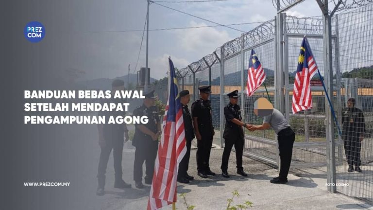 Banduan Bebas Awal Setelah Mendapat Pengampunan Agong