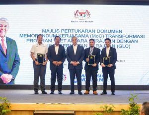Pertukaran Memorandum Kerjasama Tranformasi Program TVET Antara Kerajaan Dan Tiga GLC