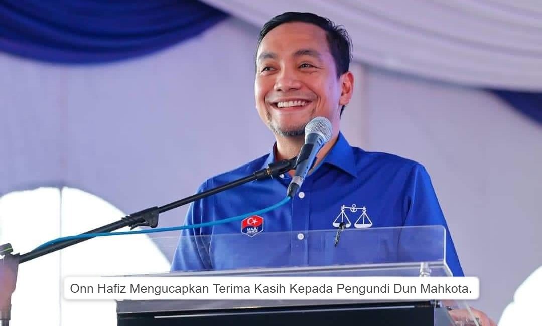 Onn Hafiz Mengucapkan Terima Kasih Kepada Pengundi Dun Mahkota.
