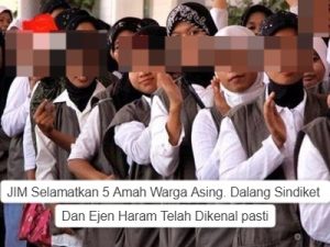 JIM Selamatkan 5 Amah Warga Asing. Dalang Sindiket Dan Ejen Haram Dikenal Pasti.