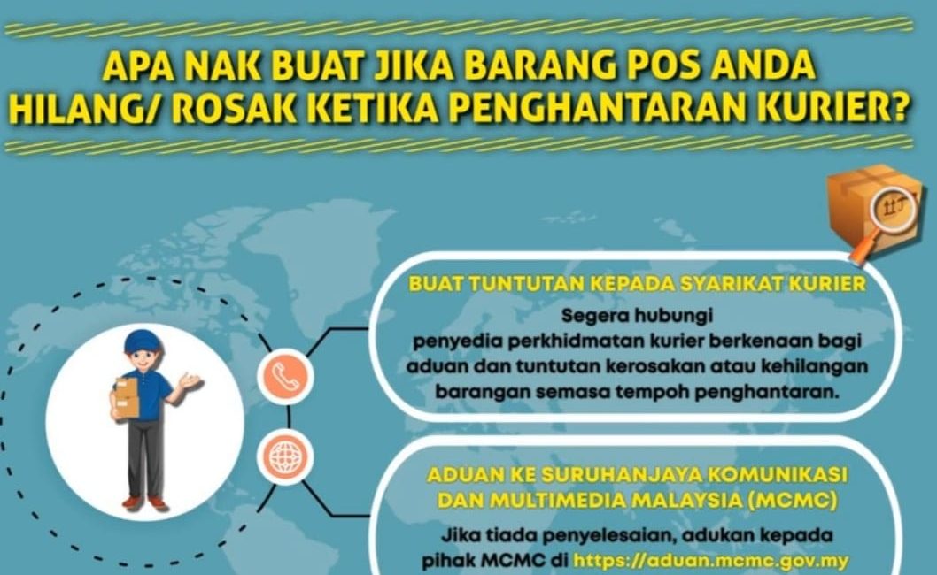Apa Nak Buat Jika Barang Pos Anda Hilang Atau Rosak Ketika Penghantaran Kurier?