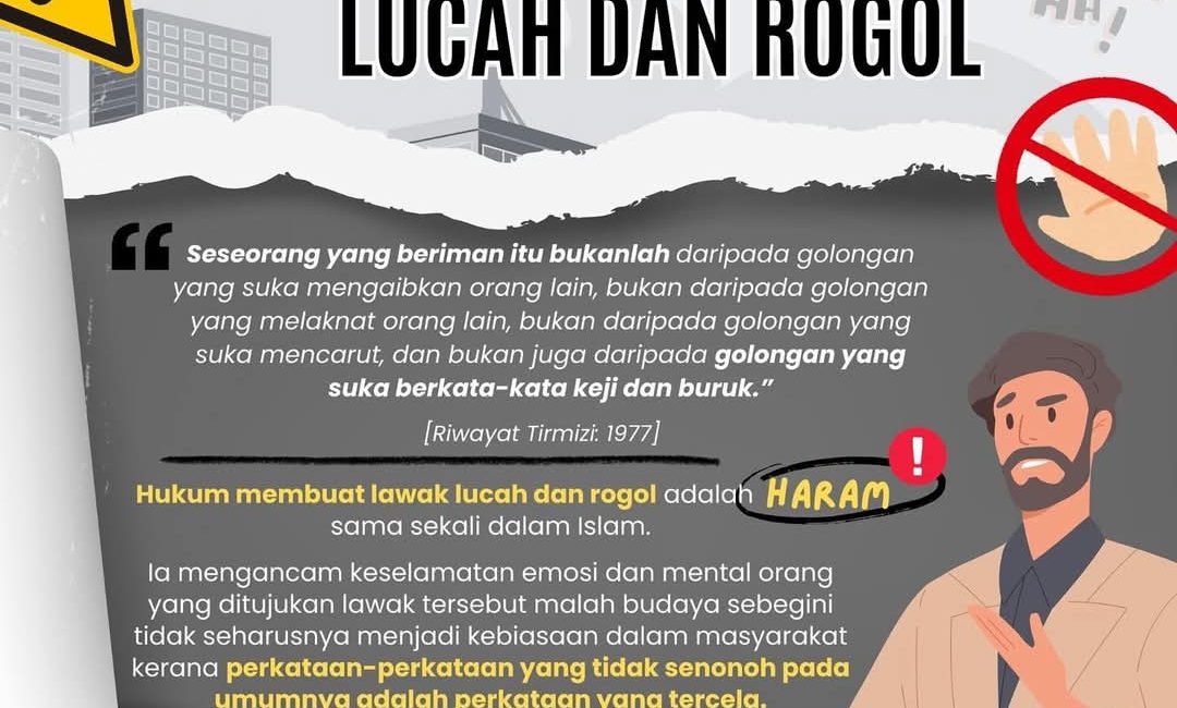 Lawak Lucah Dan Rogol Adalah Haram Di Dalam Agama Islam.