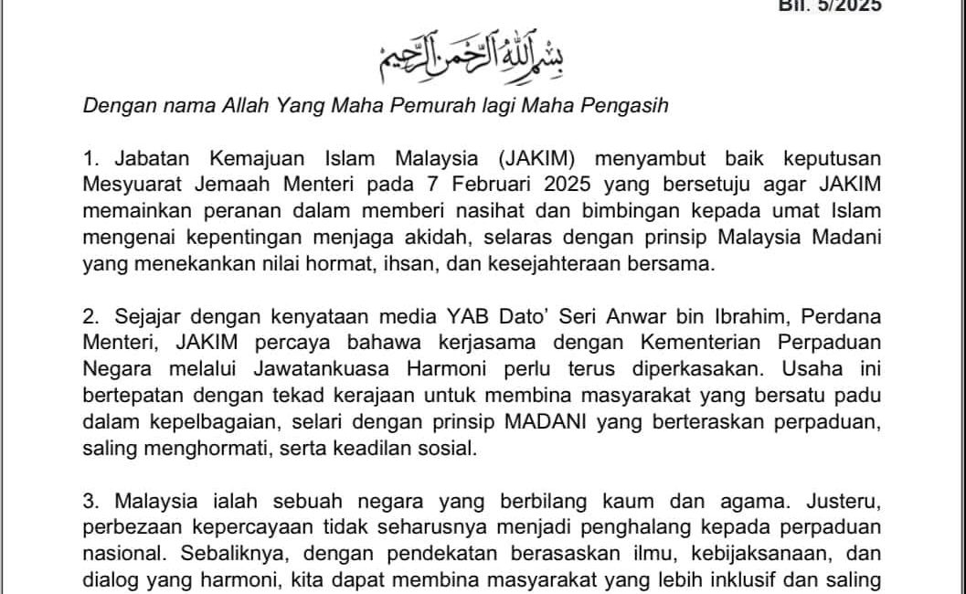 KEPUTUSAN MESYUARAT JEMAAH MENTERI MENGENAI CADANGAN PELAKSANAAN GARIS PANDUAN BAGI MAJLIS MELIBATKAN UMAT ISLAM DI RUMAH IBADAT BUKAN ISLAM